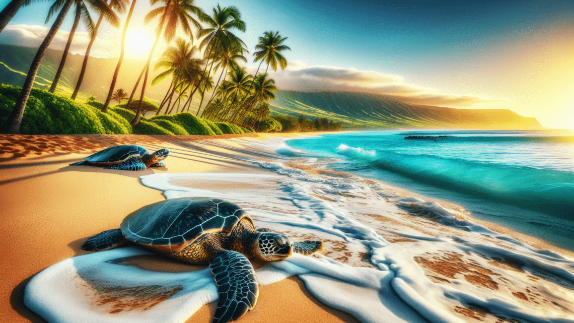Beobachtung der grünen Meeresschildkröten am Laniakea Beach – faszinierende Tierwelt hautnah